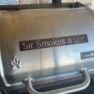 Custom Metal Magnetic Sign | BBQ Pit Magnet | Grill Magnet