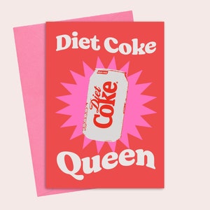 Carte de vœux Reine du coke light