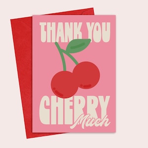 Merci Cherry Much Carte de vœux