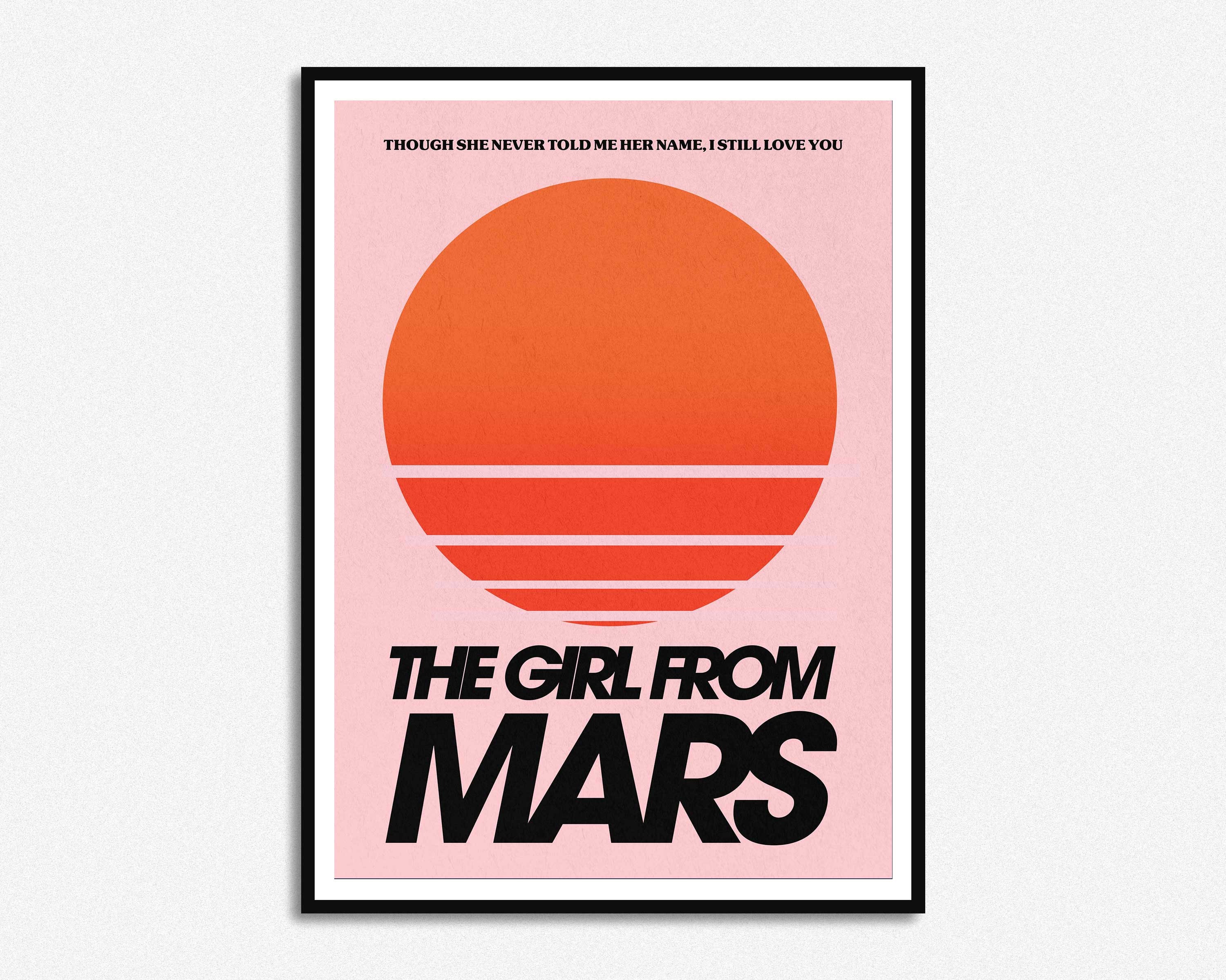 Girl From Mars Lyrics Print Ash Lyrics Print A5 A3 Etsy 日本