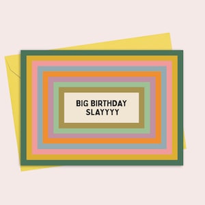 Carte de voeux pour le grand anniversaire