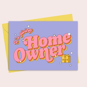 Propriétaire d'une maison, c'est beau Carte de vœux