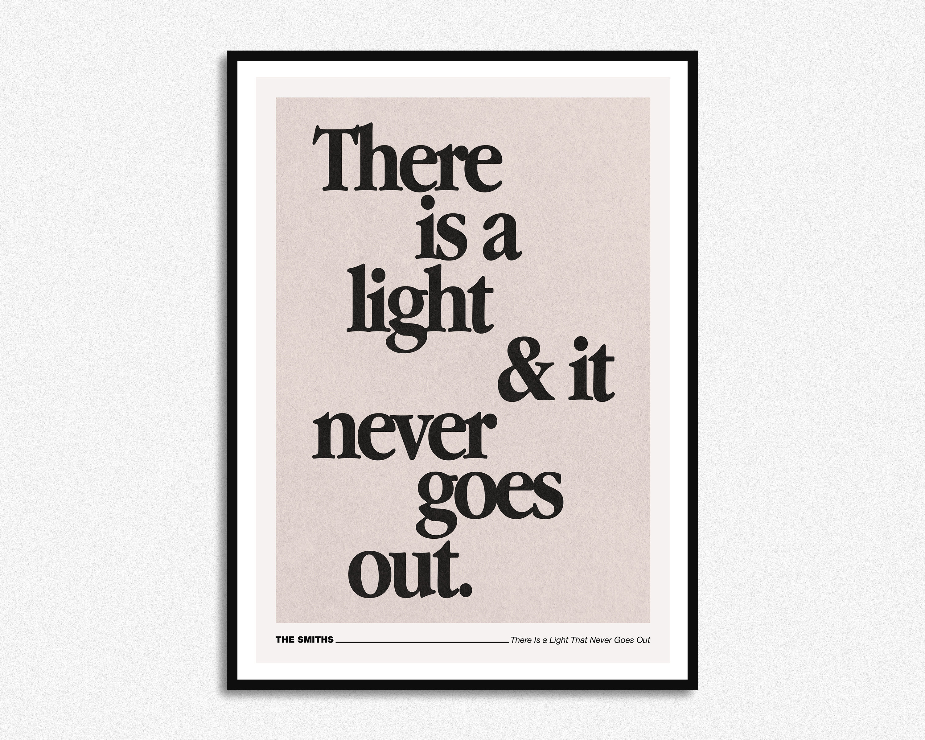 lunge Kreta Fabrikant The Smiths There is a Light That Never Goes Out Lyrics Print - Etsy