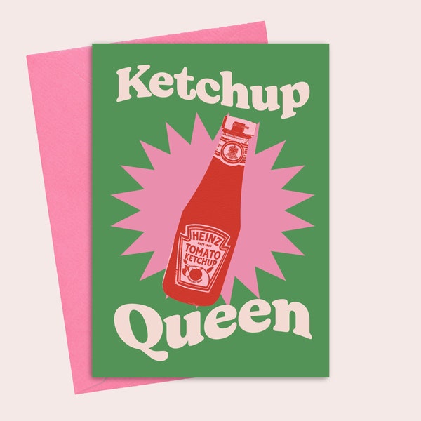 Reine du ketchup Carte de vœux