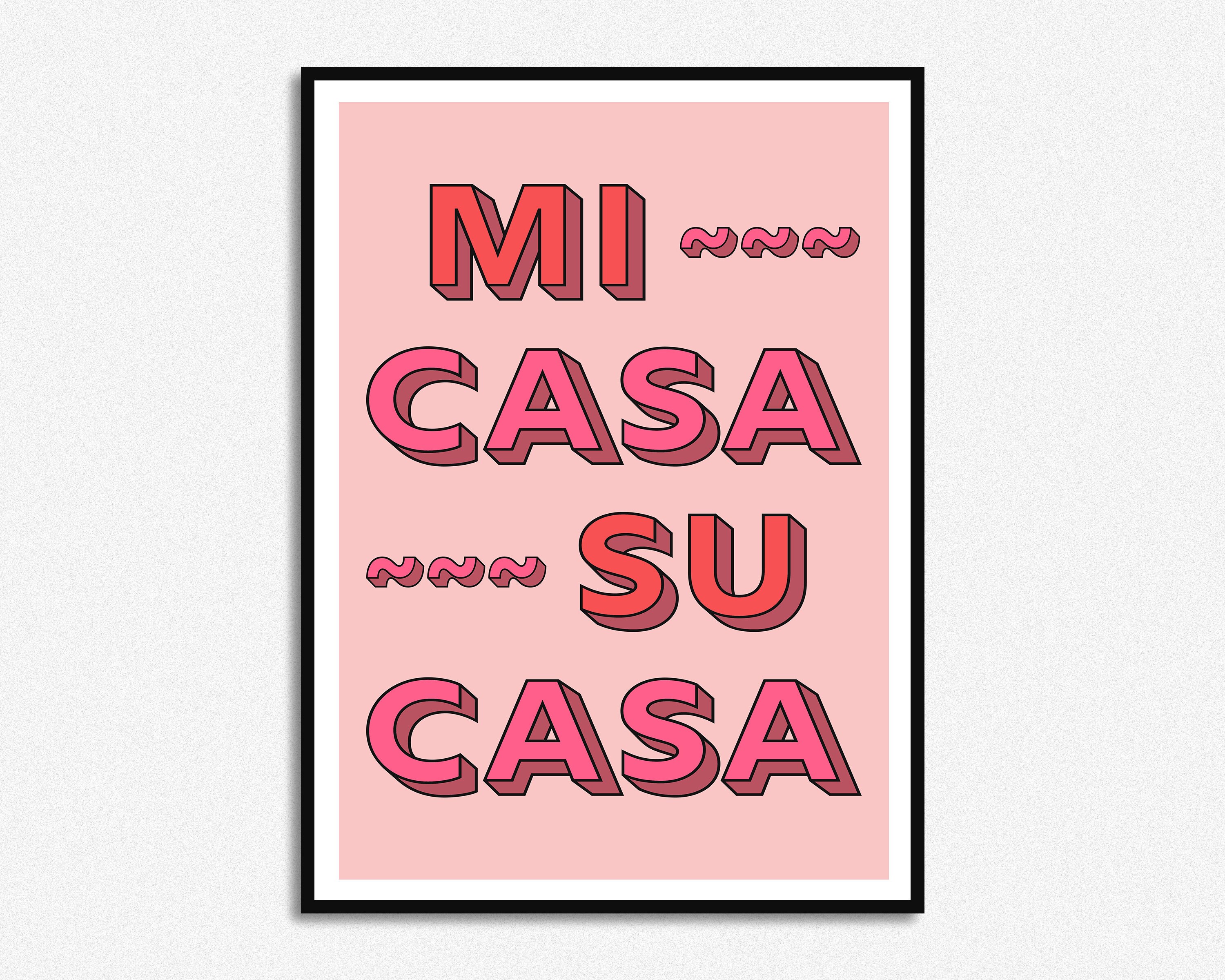 Mi Casa Su Casa Home Lyrics Print House Decor A5 A4 A3 Etsy