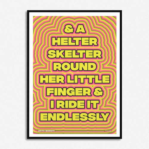 Gift for her Music Gift Song Lyrics Print The Beatles Inspired Unframed Indie Rock Art,Gig Concert Poster 60s music Lucy in the sky
