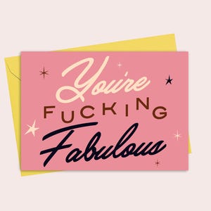 Carte Tu es une putain de fabuleuse
