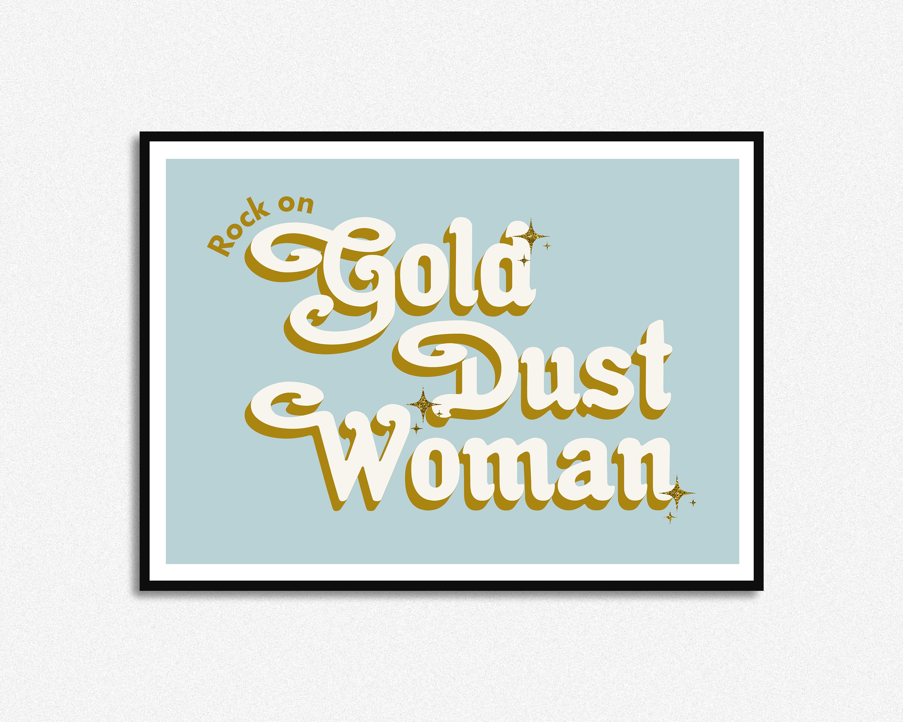 Gold Dust Woman Lyrics Print Music Print A5 A4 A3 