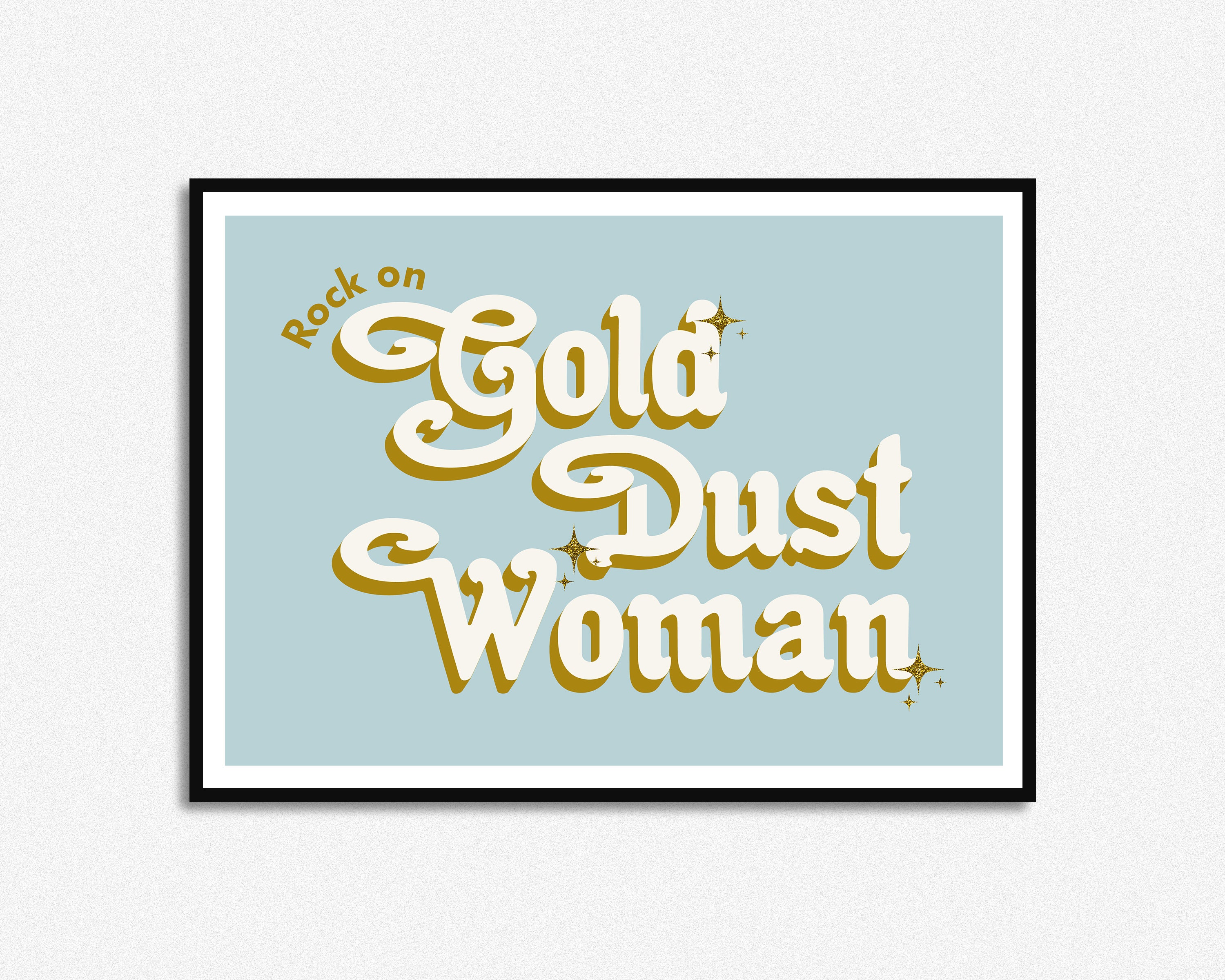 Gold Dust Woman Lyrics Print Music Print A5 A4 A3 -  Israel