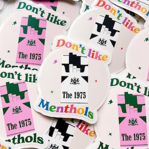 Don&#39;t Like Menthols Sticker | Cigarettes | A5 A4 A3 | Unframed | Too Time | Laptop | Phone Sticker