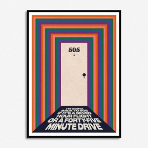 505 Print | A5 A4 A3 | Unframed Indie Rock Art | Gig Concert Poster