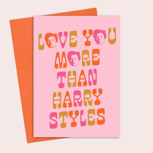 Love You More Than Harry Greeting Card