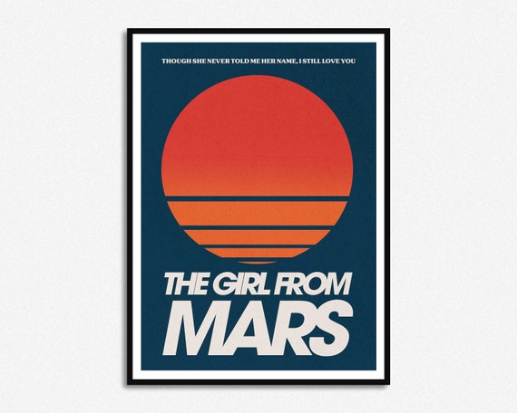 Girl From Mars Lyrics Print Ash Lyrics Print A5 A3 Etsy 日本