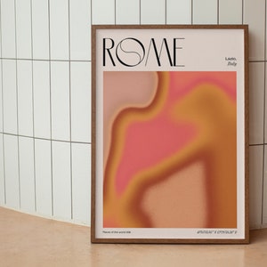 Rome, Italy Print | Colours Gradient Kitchen Print | A5 A4 A3 | Unframed Gallery Wall Art | Greek | A5 A4 A3 A2 A1 50x70