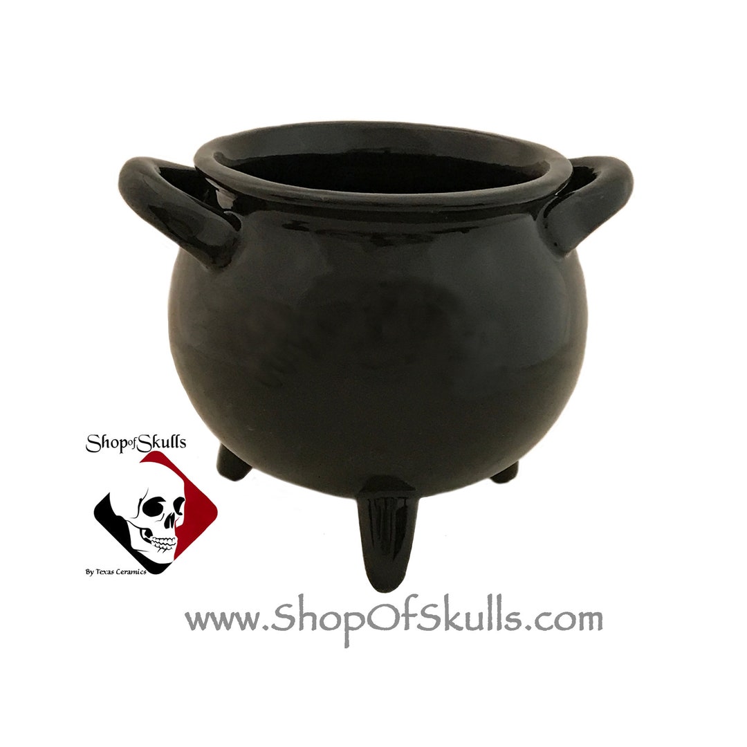 Stir up Magic With This Black Cauldron Pot, Witchy Kitchen Decor
