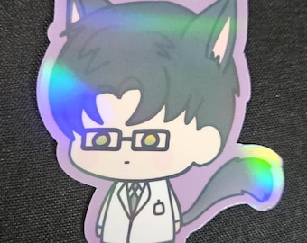Holographic Love and Deepspace Kitty Zayne Stickers