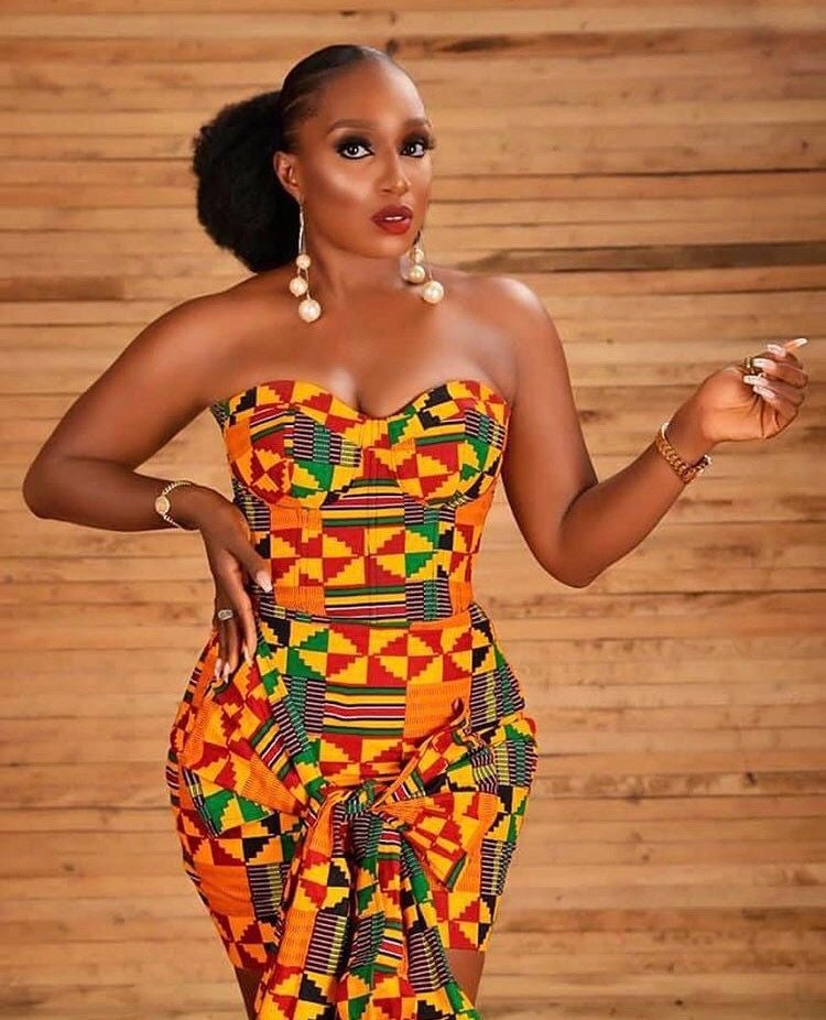 Kente Corset dress African women clothing Ankara mini dress | Etsy