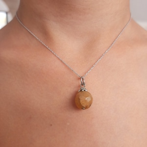 Colar de cristal, colar de cristal bruto, colar de pedra natural, colar de quartzo de cristal, colar de cristal de cura, pingente de cristal bruto, noel