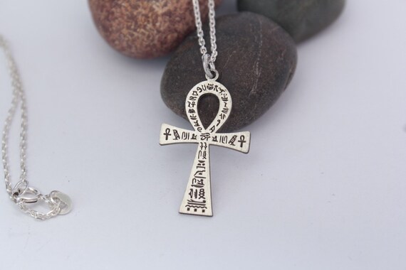 Ankh necklace, 925 sterling silver necklace, ankh necklace, ancient symbol necklace, symbol necklace, women and men necklace, Ankh jewelry