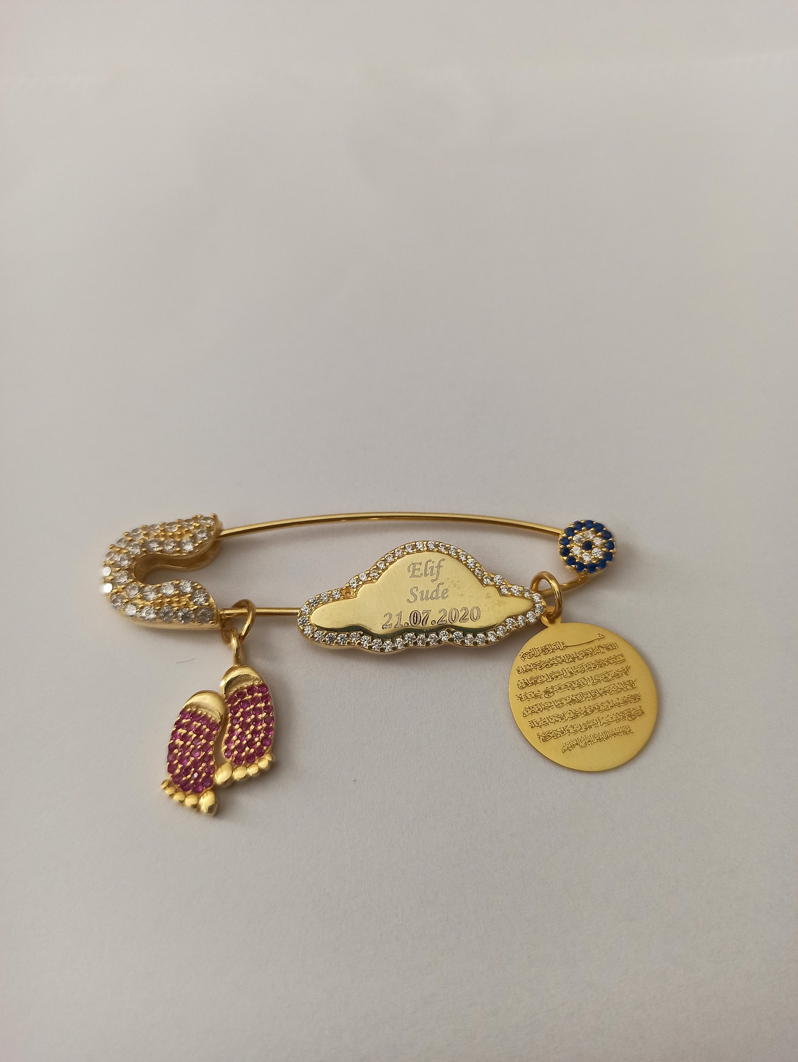 Pin baby jewelry New baby safety pin name jewelery baby Etsy