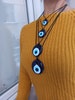 evil eye necklace , glass evil eye necklace, big evil eye necklace, evil eye pendant, turkısh evil eye , rope evil eye necklace, noel gift 