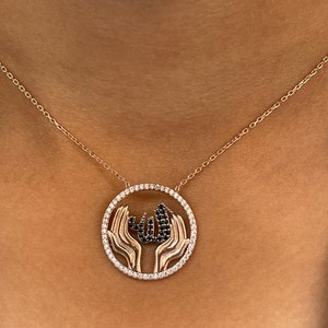 Colar de Alá de prata, gargantilha com pingente de Alá, colar de Alcorão Kerem, colar minimalista, colar de Alá, colar com ayat minúsculo, colar islâmico