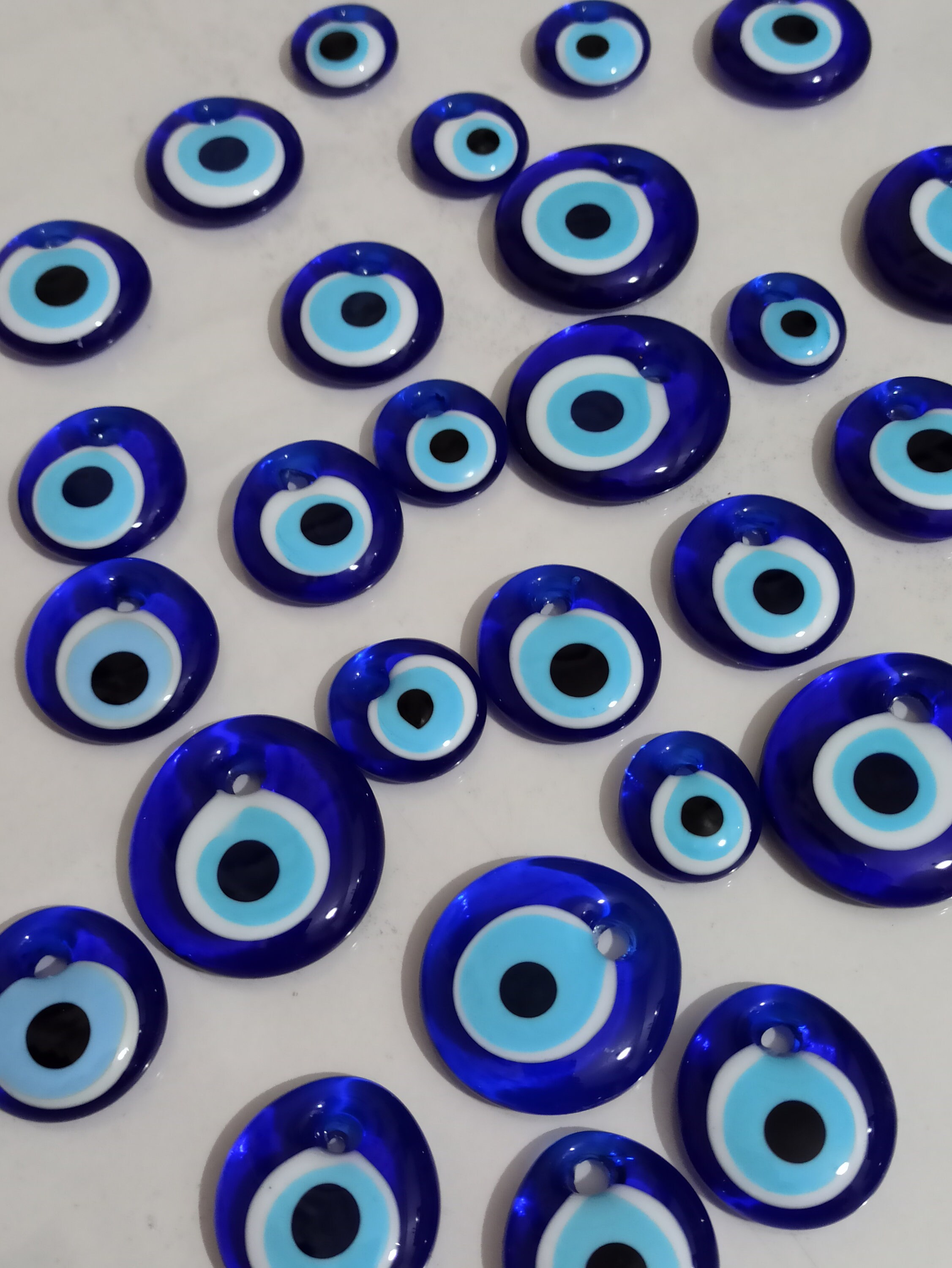 Evil Eye Necklace Big Eveil Eye Necklace Silver Rope Evil Etsy