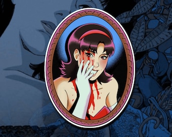 Perfecte blauwe sticker
