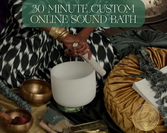 Meditación sonora personalizada / Baño de sonido personalizado para sanación profunda y relajación (descarga digital)