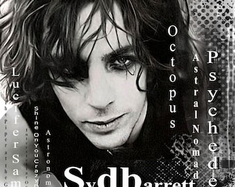 Syd Barrett Poster – Pink Floyd Psychedelic Poster | Vintage Rock