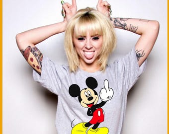 t-shirt Disney Mickey Mouse shirt unisex funny shirt subversive pop culture t-shirt