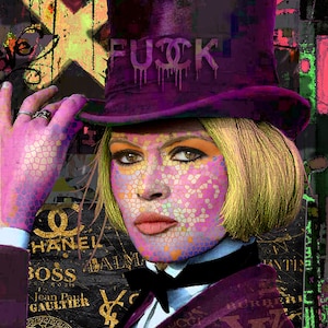 Cartel impreso en papel de arte para decoración de paredes, decoración del hogar, Brigitte Bardot, Grabados y estampas en Papel.