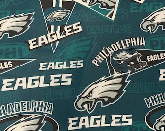 New Philadelphia Eagles Cotton Fabric Retro - 1/2 Yard