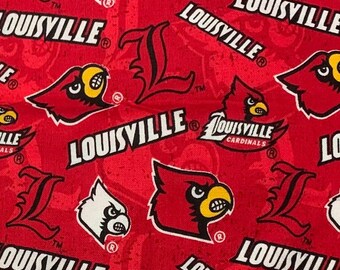 Louisville Cardinals Logo Baumwollstoff - 1/2 Yard