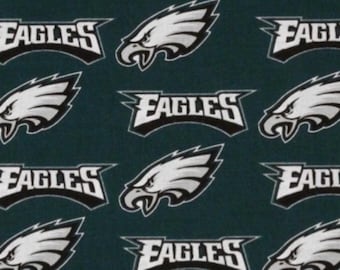 Philadelphia Eagles Cotton Fabric: Philly Fan Gear - 1/2 Yard