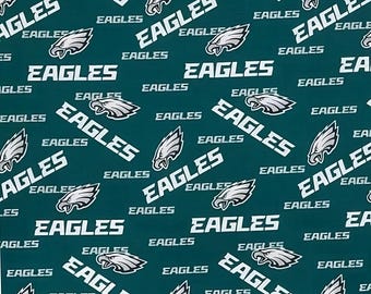 Philadelpia Eagles Cotton Fabric - 1/2 Yard