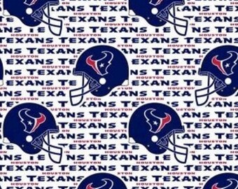 Houston Texans Cotton Fabric - 1/2 yard Go Texans!