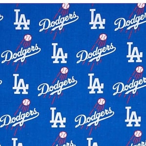 MLB Los Angeles Dodgers Cotton LA Fabric - 1/2 Yard