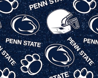 Penn State University PSU Cotton Fabric Tone on Tone - 1/2 Yard
