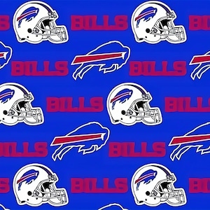 Buffalo Bills Cotton Fabric Helmet - 1/2 Yard