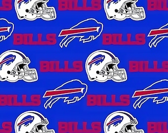 Buffalo Bills Cotton Fabric Helmet - 1/2 Yard