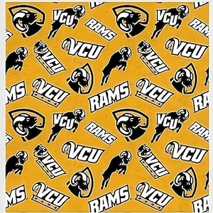 Virginia Commonwealth University VCU Cotton Fabric - 1/2 Yard