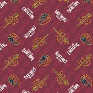 NBA Cleveland Cavaliers Cotton Fabric - 1/2 yard