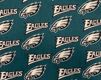 Vintage Philadelphia Eagles Cotton Fabric - 1/2 Yard