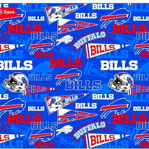 Buffalo Bills Cotton Fabric Pennant - 1/2 Yard