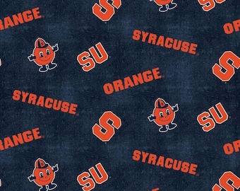 Syracuse University Cotton Fabric Flannel - 1/2 Yard