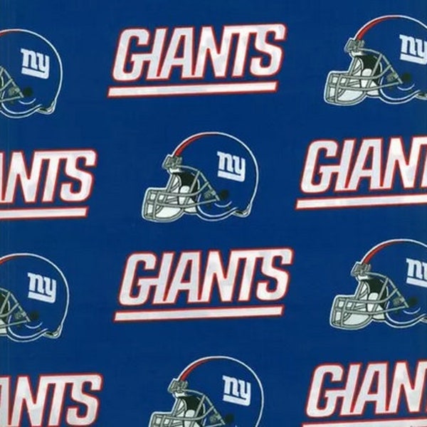 NFL New York Giants Cotton Fabric Helmet - 1/2 Yard