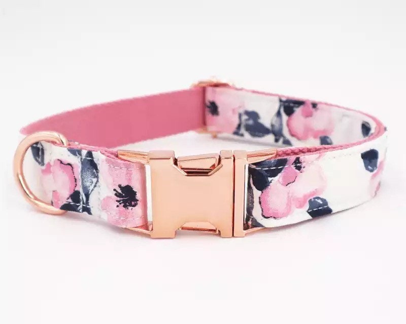 Personalized dog collar cute dog collar bow Large dog Etsy