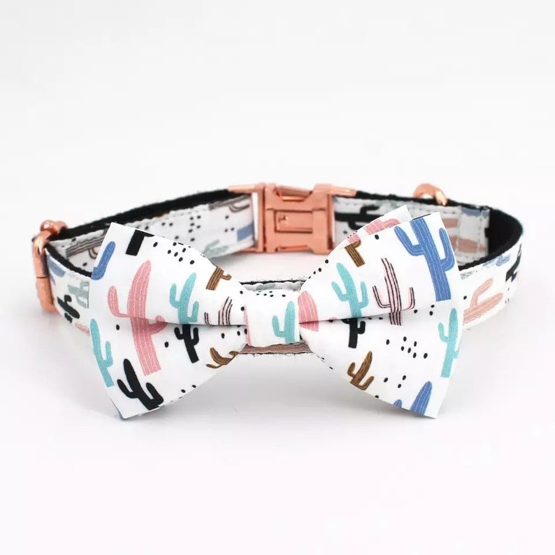 Personalized Dog Collar Engraved XS Puppy Collar Bowtie Etsy