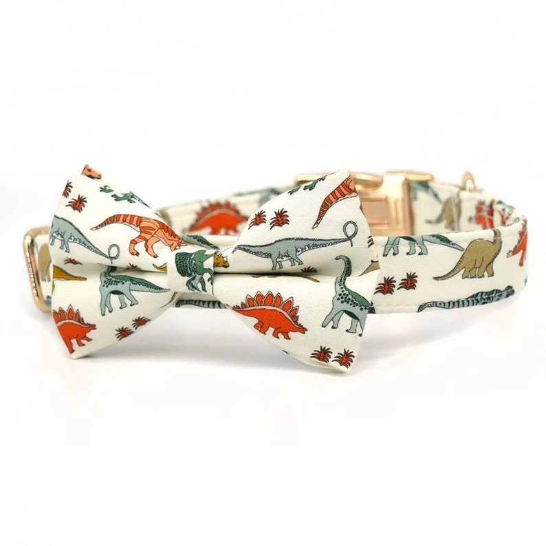 Personalized Dog Harness Set Dinosaur Dog Collar & Leash No Etsy